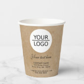 Hinzufügen Ihrer Logo-benutzerdefinierten Text-Wer Pappbecher (Vorderseite)
