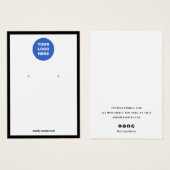 Hinzufügen Ihrer Logo-Border-Ohrsichtkarte (Vorne & Hinten)