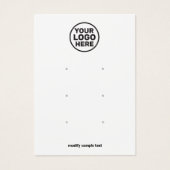 Hinzufügen Ihrer Logo-Drei-Loch-Ohrensichtkarte (Vorderseite)