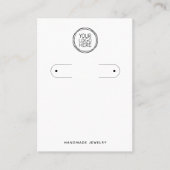 Hinzufügen Ihrer Logo-Hop-Ohrring-Display-Karte Telefonnummerkarte (Vorderseite)