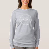 Hinzufügen Ihrer Logo-Marke Grau T-Shirt (Vorderseite)