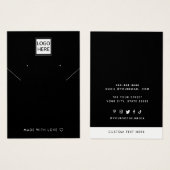 Hinzufügen Ihrer Logo-Necklecklic Ohrringe-Display (Vorne & Hinten)