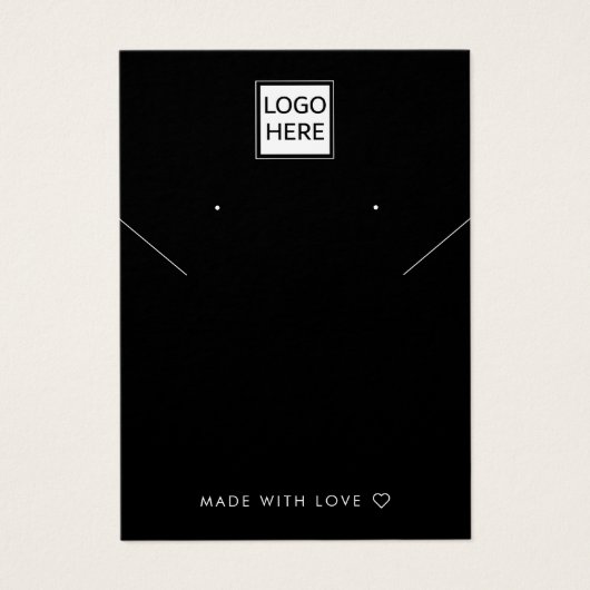 Hinzufügen Ihrer Logo-Necklecklic Ohrringe-Display (Vorderseite)