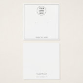 Hinzufügen Ihrer Logo-Ohrensichtkarte (Vorne & Hinten)