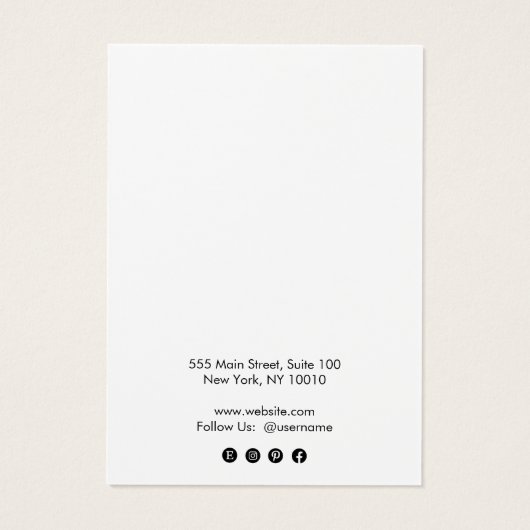 Hinzufügen Ihrer Logo-Ohrensichtkarte (Rückseite)