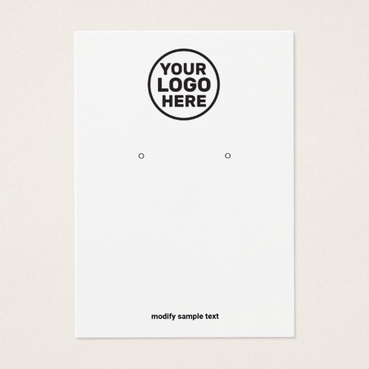 Hinzufügen Ihrer Logo-Ohrensichtkarte (Vorderseite)