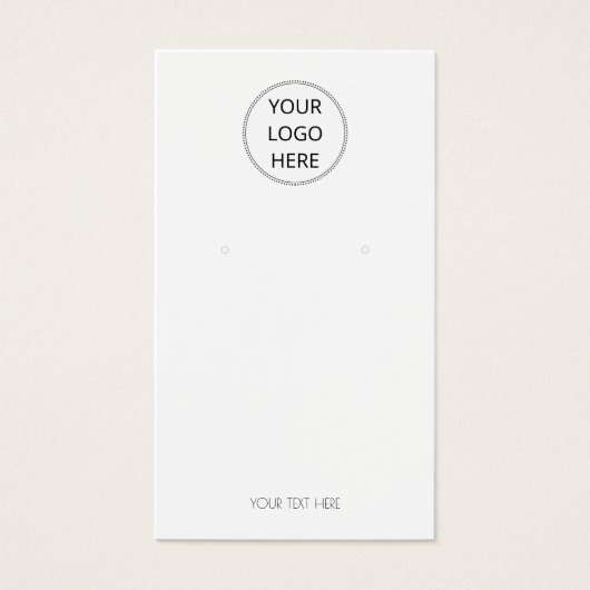 Hinzufügen Ihrer Logo-Ohrensichtkarte (Vorderseite)