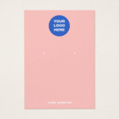 Hinzufügen Ihrer Logo-Pink-Peach-Erd-Grafikkarte (Vorderseite)