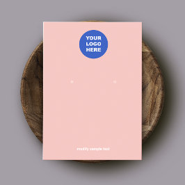 Hinzufügen Ihrer Logo-Pink-Peach-Erd-Grafikkarte