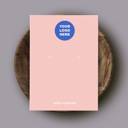 Hinzufügen Ihrer Logo-Pink-Peach-Erd-Grafikkarte