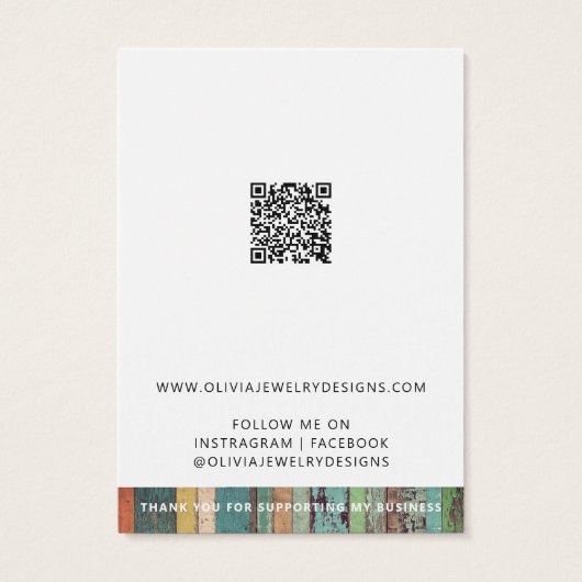 Hinzufügen Ihrer Logo-QR-Code-Speicherkarte (Rückseite)