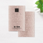 Hinzufügen Ihrer Logo-Rose Gold-Glitzer-Gewinnanze (Schreibtisch)