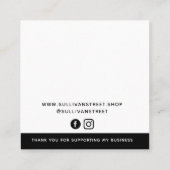 Hinzufügen Ihrer Logo-Schmuckkarte Telefonnummerkarte (Rückseite)