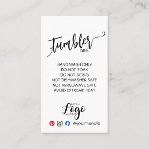 Hinzufügen IHRER LOGO-Trommel CARE Vinyl-Geschäft  Visitenkarte