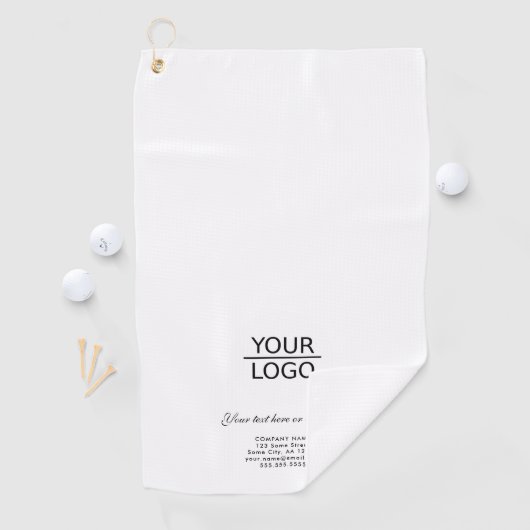 Hinzufügen Ihrer Logo-Werbeaktion für benutzerdefi Golfhandtuch (Insitu)