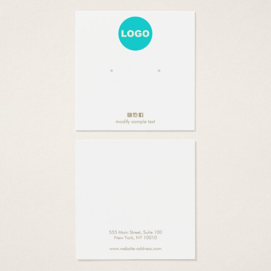 Hinzufügen Ihrer Logo-Werbeplakatkarte (Vorne & Hinten)