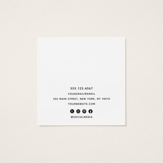 Hinzufügen Ihrer Logo-Werbeplakatkarte (Rückseite)