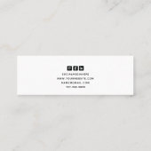 Hinzufügen Ihrer Logo-Werbeplakatkarte Mini Visitenkarte (Rückseite)