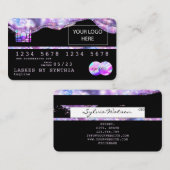 Hinzufügen Ihrer Logokarte Opal Iridescent Visitenkarte (Vorne/Hinten)