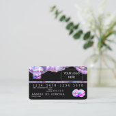 Hinzufügen Ihrer Logokarte Opal Iridescent Visitenkarte (Stehend Vorderseite)