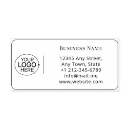 Hinzufügen Ihrer Logoreinigung Moderne Rücksendead Permastempel