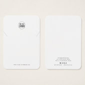 Hinzufügen Ihrer Minimalistischen Netzwerkkarte zu (Vorne & Hinten)