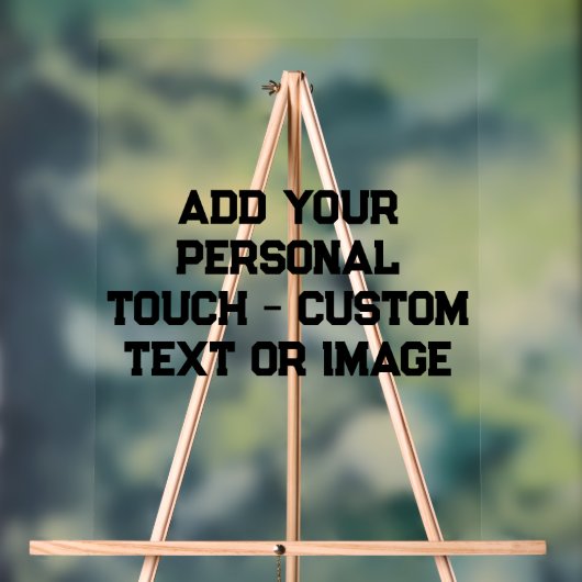 Hinzufügen Ihrer persönlichen Touch - Anpassbare G Acrylschild (Neutral)