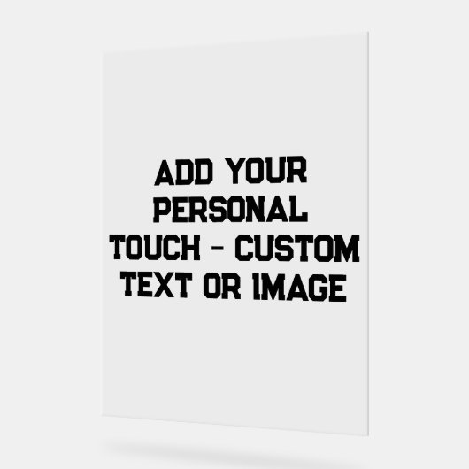 Hinzufügen Ihrer persönlichen Touch - Anpassbare G Acrylschild (Winkel)