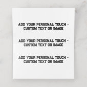 Hinzufügen Ihrer persönlichen Touch - Anpassbare G Platzkarte (Innenseite Aufgefaltet)