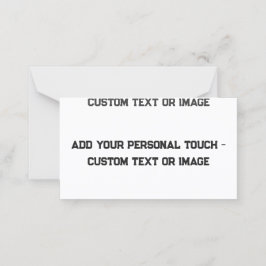 Hinzufügen Ihrer persönlichen Touch - Anpassbare G Platzkarte