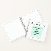 Hinzufügen Ihrer Zeichnungen Kunstwerk Doodle Name Notizblock (Innenseite)