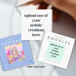 Hinzufügen Ihrer Zeichnungen Kunstwerk Doodle Name Notizblock