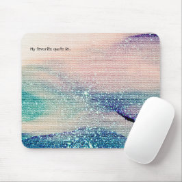 Hinzufügen Ihres Angebots oder Sprichworts Aquarel Mousepad