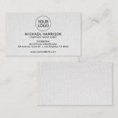 Hinzufügen Ihres benutzerdefinierten Logo-Kreis mo Visitenkarte (Vorne/Hinten)