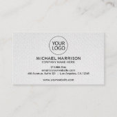 Hinzufügen Ihres benutzerdefinierten Logo-Kreis mo Visitenkarte (Vorderseite)