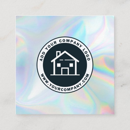 Hinzufügen Ihres benutzerdefinierten Logos und QR- Quadratische Visitenkarte (Rückseite)