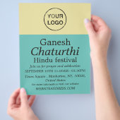 Hinzufügen Ihres eigenen Logos, Hinduwerbung für V Flyer (Hand)