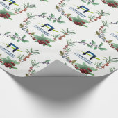 Hinzufügen Ihres Firmenlogo für Feiertagen Geschenkpapier (Ecke)