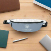 Hinzufügen Ihres Firmenlogos l Dusty Blue Werbung Bauchtasche