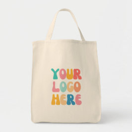 Hinzufügen Ihres Firmenlogos Moderne Minimal einfa Tragetasche