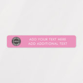 Hinzufügen Ihres Firmenlogos und benutzerdefiniert Etiketten (Design 1)