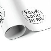 Hinzufügen Ihres Firmenlogos und der Werbung mit w Geschenkpapier (Rolleneckpunkt)