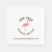 Hinzufügen Ihres Firmenlogos und Website-benutzerd Serviette (Vorderseite)