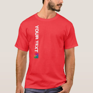 Hinzufügen Ihres Fotos oder Logos Red Template Mäu T-Shirt