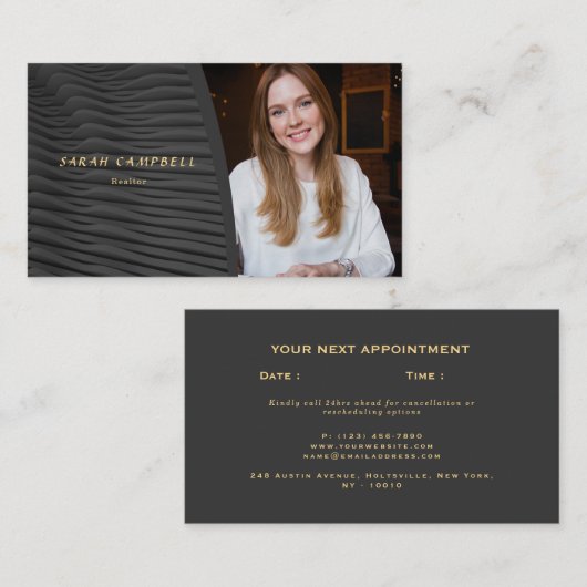 Hinzufügen Ihres Fotos Real Anwesen Consultant Terminkarte (Vorne/Hinten)