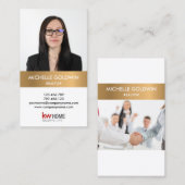 Hinzufügen Ihres Fotos und Logos Real Anwesen Beru Visitenkarte (Vorne/Hinten)