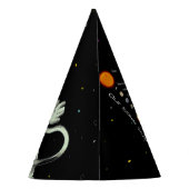 Hinzufügen Ihres Gesichtes Foto Astronaut Party-Hu Partyhütchen (Rückseite)