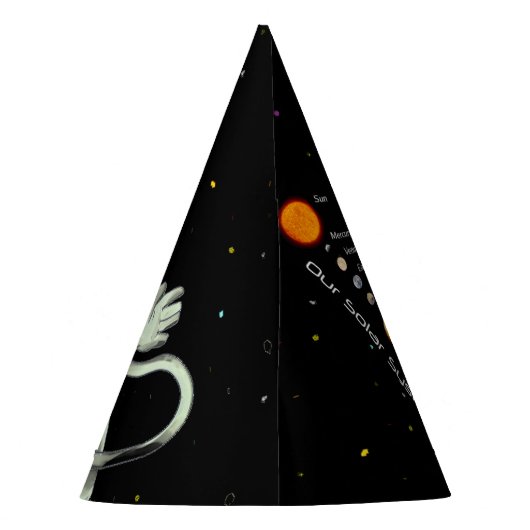 Hinzufügen Ihres Gesichtes Foto Astronaut Party-Hu Partyhütchen (Rückseite)