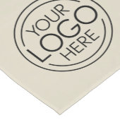 Hinzufügen Ihres Logo-Geschäfts Modernes, Minimali Kurzer Tischläufer (Ecke)