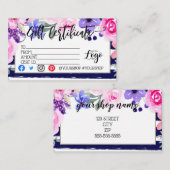 Hinzufügen IHRES LOGO-Geschenkgutschein-Marketings Visitenkarte (Vorne/Hinten)